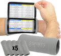 Sports Unlimited Adult Triple Wrist Coach, Football Wristbands for Plays, Baseball Wristbands, QB Arm Bands