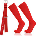 Baseball Socks and Belt Combo for Youth Adult - Softball Socks and Belt for Boys and Girls