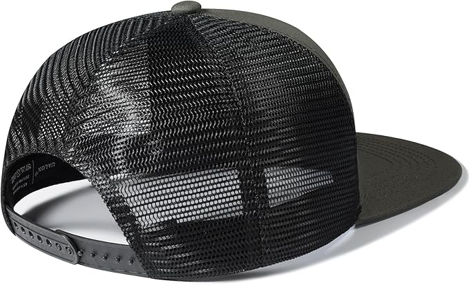 UALON Baseball Cap, Snapback Trucker Hat for Men & Women with American Flag and Adjustable, Breathable Mesh, Flat Bill Hats