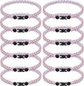 12Pack Baseball Necklaces for Boys, 18inches Braided Rope Tornado Titanium Sports Necklaces, Ideal for Baseball Team Gifts, Party Favors, Baseball Accessories Drip，Multi-Color