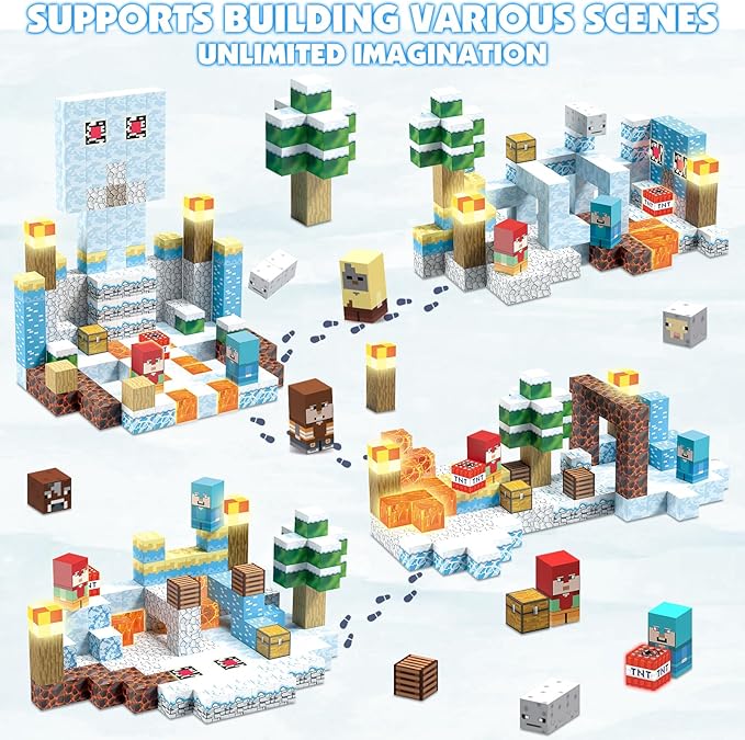 200PCS Magnetic Building Blocks, Magnetic Blocks Building STEM Construction Toys - Image 6