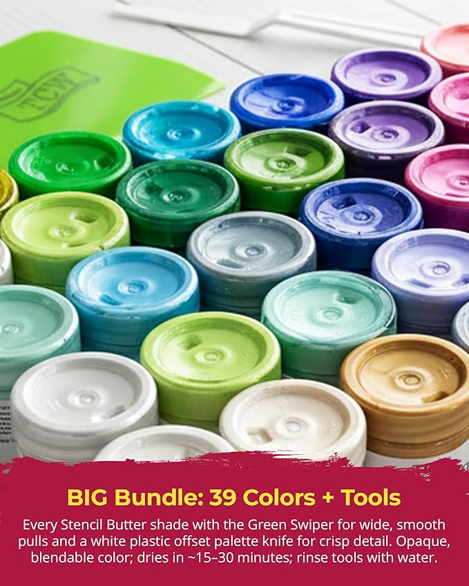 The Crafter's Workshop Stencil Butter — Boutique Texture Paste Gift Set - Image 3