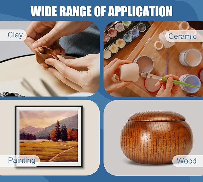 Air Dry Clay Glaze, 200ml/7oz Air Dry Clay Varnish, Pottery Clay and Wood - Image 6