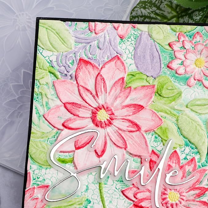 BAOFALI 3D Embossing Folders Lotus - Image 4