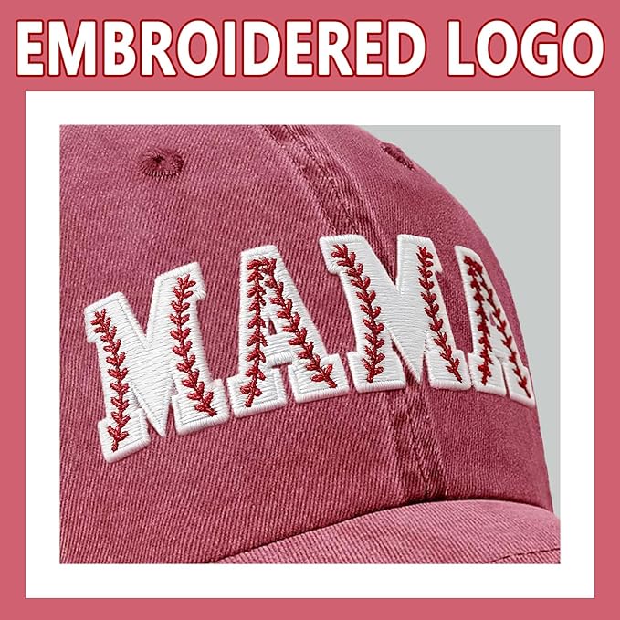 Mama Trucker Hat Mothers Day Birthday Gifts for Mother Mom Mama Embroidered Adjustable Washable Baseball Cap