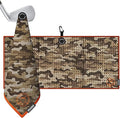Ghost Golf Magnetic Towel (Caddie) - Premium Ultra-Absorbent Microfiber Golf Towel with Magnet for Golf Carts or Clubs - 18" x 40" Golfing Gear - Waffle Weave Pattern (Desert Camo)