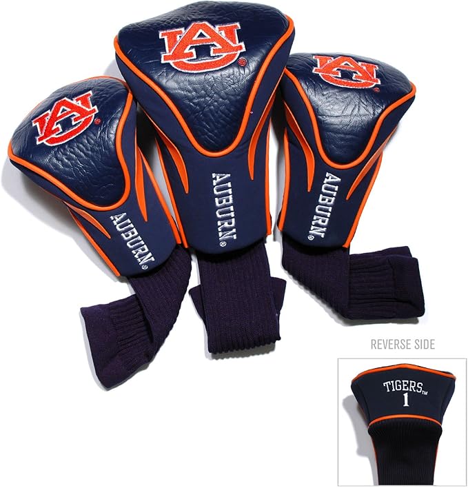 Team Golf NCAA Florida Gators Contour Golf Club Headcovers (3 Count) Numbered 1, 3, & X, Fits Oversized Drivers, Utility, Rescue & Fairway Clubs, Velour Lined for Extra Club Protection