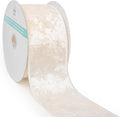 Ivory Velvet Ribbon 2.5 Inch x 10 Yards by CTCRAFTLLC