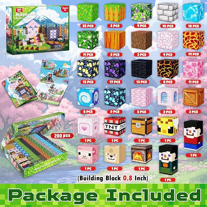 Goody King 200PCS Magnetic Building Blocks - Image 2