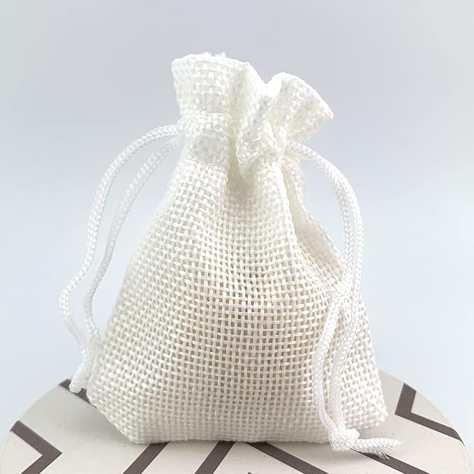 Palmhomee Pack of 25 Burlap Gift Bags - Image 3