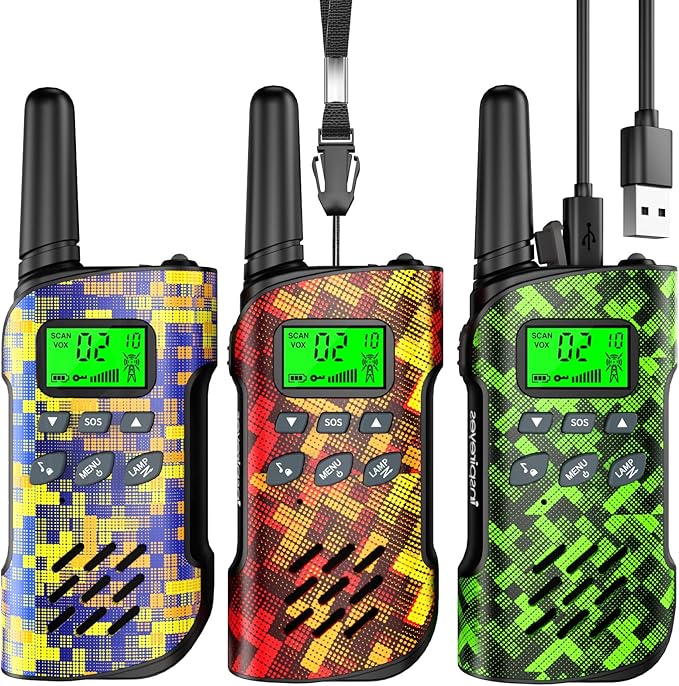 Walkie Talkies for Kids Rechargeable, Toys for Boys and Girls Ages 3-12 by Inspireyes