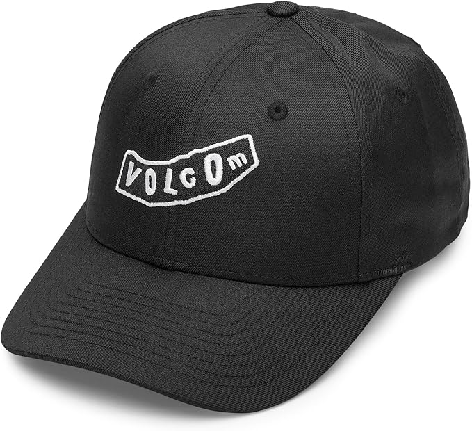 Volcom Unisex Adult Quarter Twill Hat – 6-Panel Adjustable Snapback Baseball Cap with Stone Logo