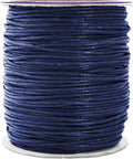 Mandala Crafts 1.5mm 109 Yards Navy Blue Cotton Waxed Cord by MandalaCrafts