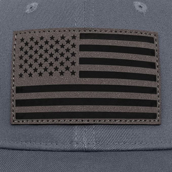 American Flag Trucker Hat - Snapback Hats for Men Women Baseball Cap - Breathable Mesh & Adjustable Fit for Casual Wear