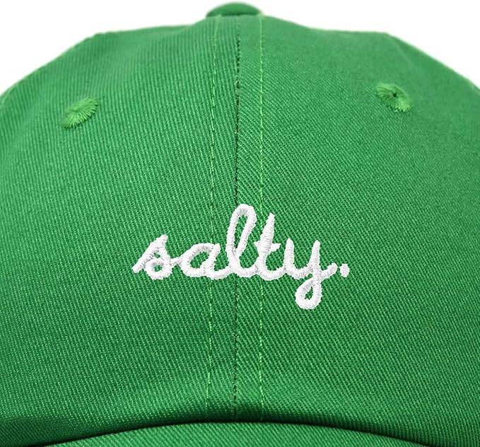 DALIX Salty Embroidered Cotton Beach Baseball Cap Adjustable Dad Hat Womens