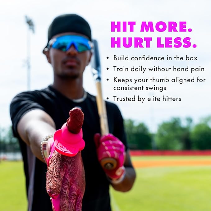 Baseball Thumb Guard, Batters Batting Grip, Finger Guard, Accessory, Batting Protection, Reduce Bat Sting, Hitter, Tool, Bat, Hitting Accessory