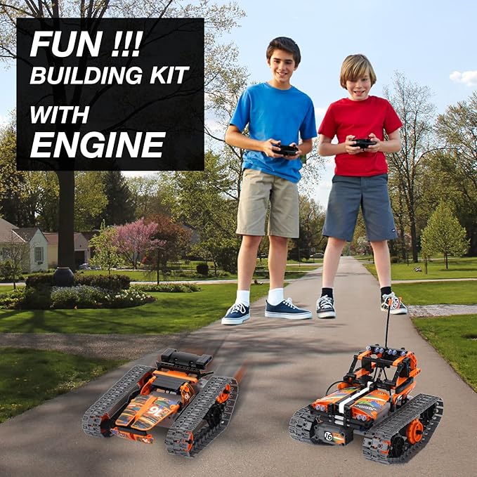 BIRANCO. STEM Remote Control Building Kit 3 in 1 RC Tracked Racer/Tank/Robot - Image 2