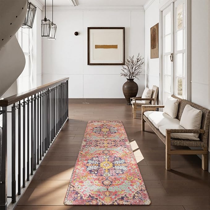 Lahome Bohemian Washable Runner Rugs - Image 3