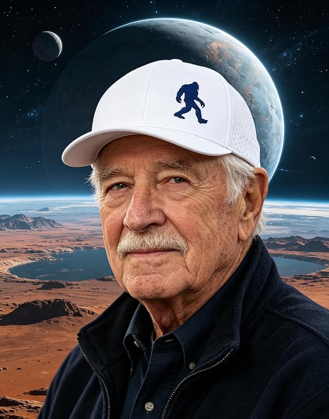 Embroidered Bigfoot Quick Dry Hats for Men and Women with Laser-Cut Mesh & Curved Brim