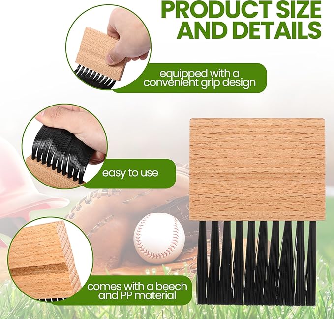 6 Pcs Baseball/Softball Umpire Accessories Set Including Umpire Shirt Hat Indicator Brush Ball Bag for Men Referee