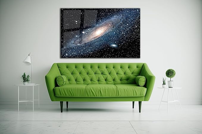 SpiritualHands Andromeda Space Galaxy Glass Wall Art Painting - Image 7