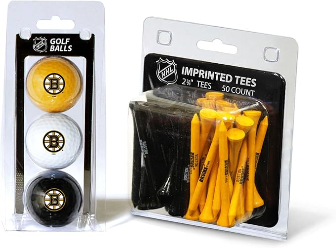 Team Golf NHL Philadelphia Flyers 3 Golf Balls and 50 Golf Tees Logo Imprinted Golf Balls (3 Count) & 2-3/4" Regulation Golf Tees (50 Count), Multi Colored