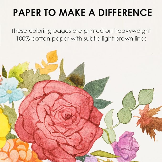 Grabie Watercolor Coloring Book, 15 Sheets A5, Watercolor Book - Image 4