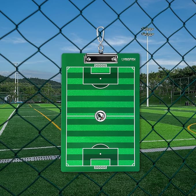 Dry Erase Coaches Clipboard, Waterproof Soccer Whiteboard for Coaches Double-Sided Soccer Clipboard for Coaches Writable and Erasable Coaching Board Dry Erase Coaching Board Dry Erase Clipboard Gift