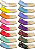 JaGely 16 Pairs Ice Cream Arm Sleeves for Kids UV Sun Protection Football Basketball Baseball Compression Long Sleeves Youth