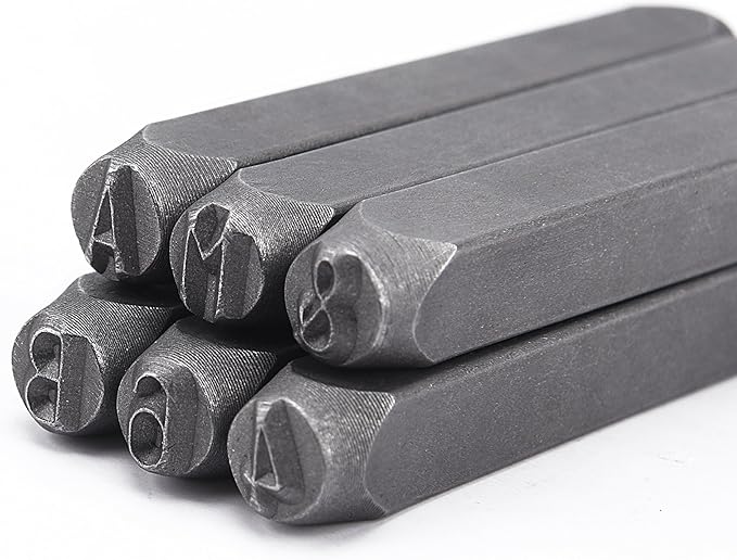 HimaPro Letter and Number Stamp Set 36pcs 40Cr Alloy Steel Metal Stamp Number & - Image 3