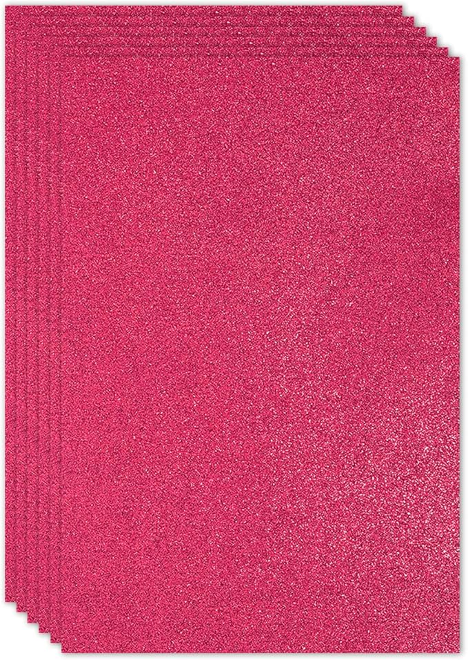 PATIKIL 2mm Thick Non Adhesive Glitter Foam Sheet 16x24inch Wine Red, EVA Shiny by PATIKIL