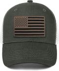 American Flag Trucker Hat - Snapback Hats for Men Women Baseball Cap - Breathable Mesh & Adjustable Fit for Casual Wear