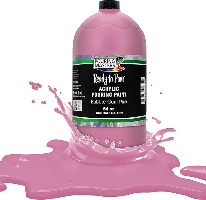 POURING MASTERS Bubble Gum Pink Acrylic Ready to Pour Pouring Paint by Pouring+Masters