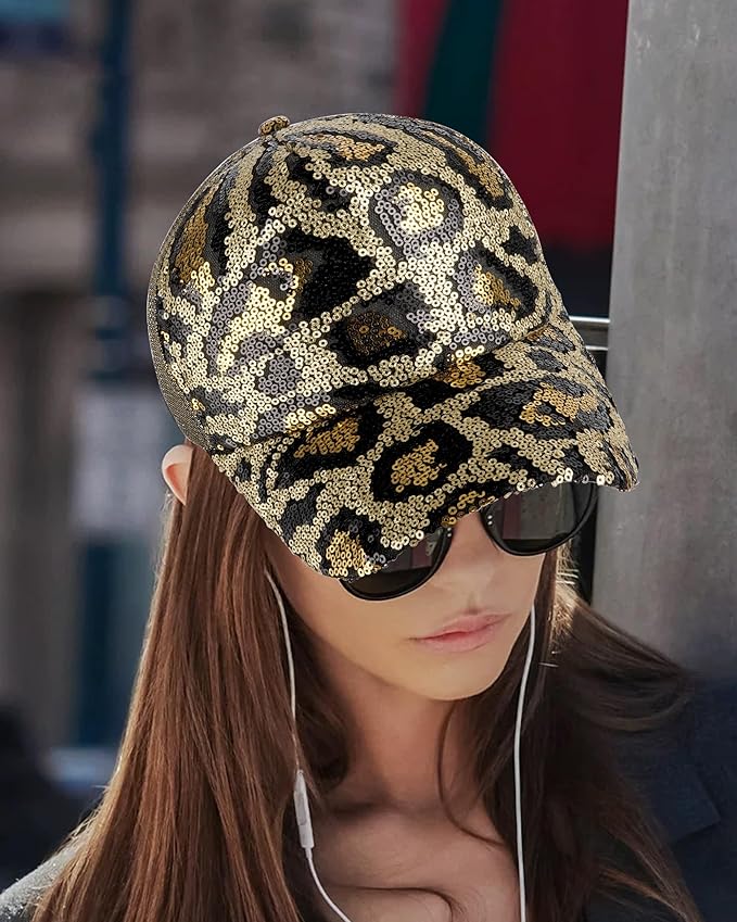 Hoce Fashion Rhinestone Denim Baseball Cap Studded Bling Hat for Women