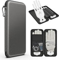 Golf Glove Case, Golf Glove Case with Two Gloves Holder for Golf Bag Accessories, Golf Storage Organizer for Tees, Divot Tool, Ball Markers for Men and Women Golfers