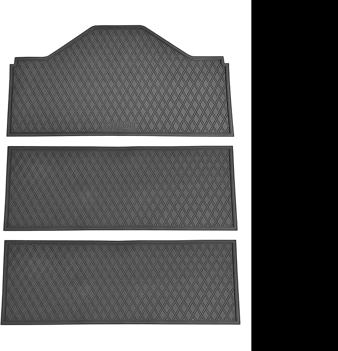 Xtreme MATS Evolution D5 Golf Cart Floor Mat Set - Rubber Double Diamond Design - Fits DMAX, D5, 2+2, 4F, 6F, Including Evolution Maverick and Ranger Trims