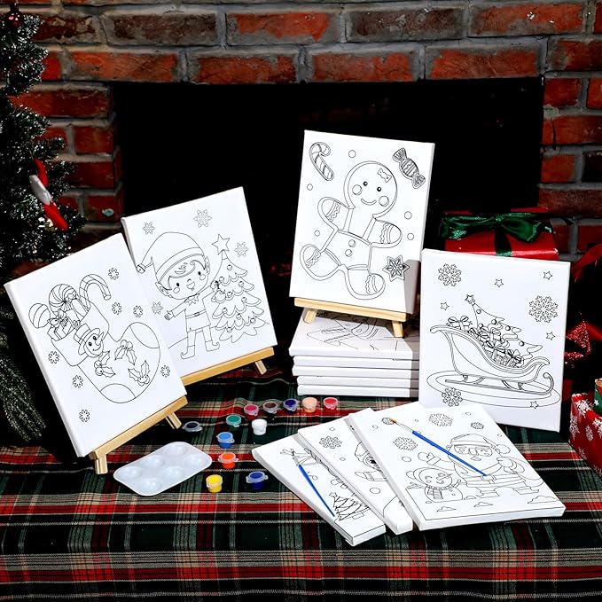 Zhanmai 12 Pack Pre Drawn Canvas - Image 8