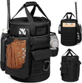 Baseball Bucket Bag Baseball Coaching Accessories Organizer Tactical Style Softball Bucket Bag with Anti-Slip Bottom, Multiple Pockets for Bat, Gloves, Scoreboards