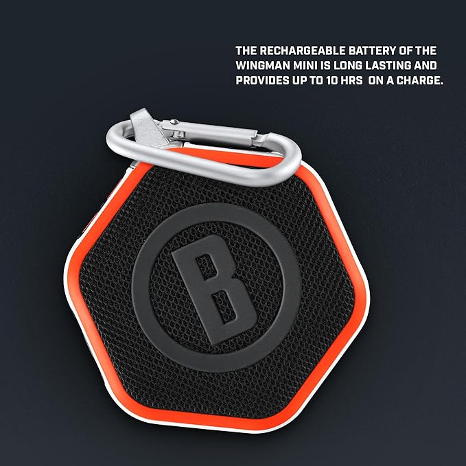 Bushnell Golf Wingman Mini Bluetooth Speaker with GPS Orange