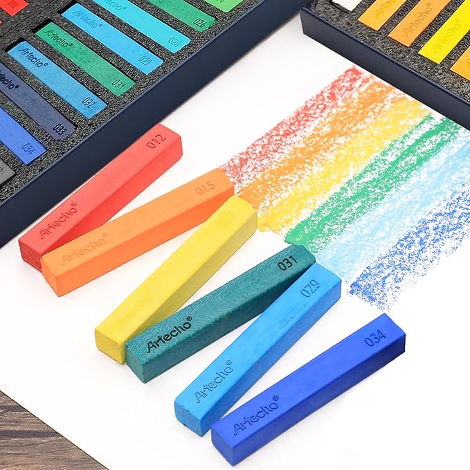 Artecho 24pcs Soft Pastels, Square Chalk - Image 4