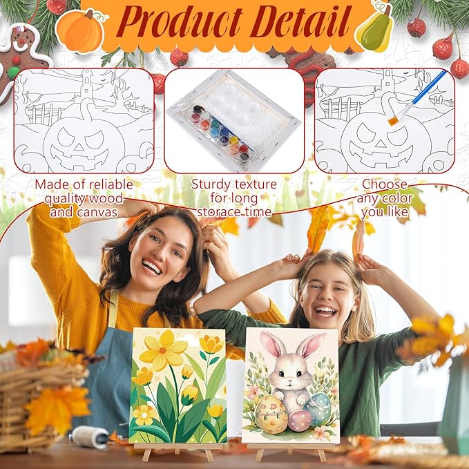 Zhanmai 12 Pack Pre Drawn Canvas - Image 3