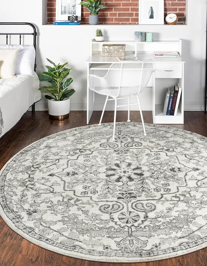 Lahome Bohemian Washable Round Rug, Large Round Rugs 6ft Non Slip Circle Rugs - Image 3