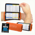 Sports Unlimited Youth Triple Wrist Coach, Football Wristbands for Plays, Baseball Wristbands, QB Arm Bands