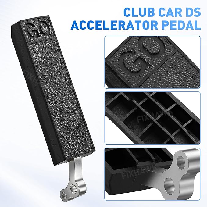 Club Car DS Accelerator Pedal Repair Bag Fits Club Car DS Carryall 1996-UP Golf Cart,Included Brake Block Mounting Set & DS Accelerator Pedal,OEM# 1017696 1011402 101187702 1011694
