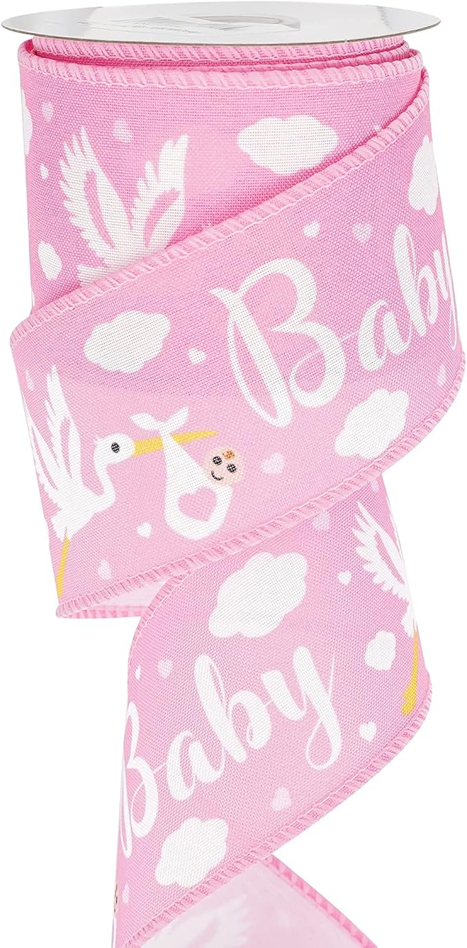 MEEDEE Pink Baby Ribbon for Baby Shower - Image 8