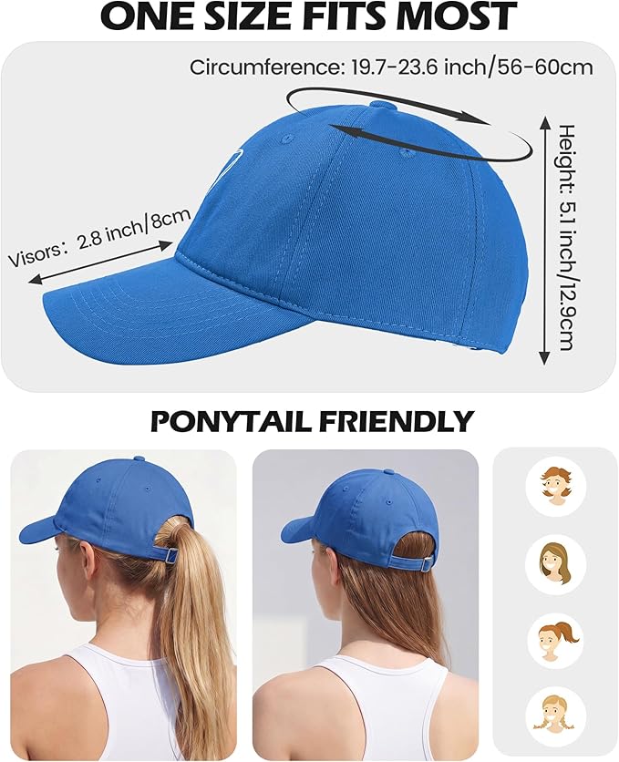 American Trends Womens Baseball Caps Cute Heart Dad Hat, Adjustable Cotton Unisex Cap for Workout, Golf & Everyday Wear