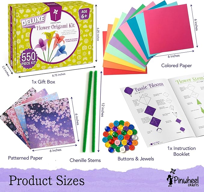 Pinwheel Crafts Origami Papers Kit - Image 4