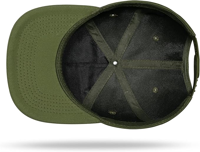 UALON Baseball Cap, Snapback Trucker Hat for Men & Women with American Flag and Adjustable, Breathable Mesh, Flat Bill Hats