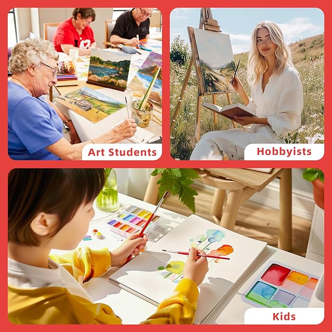 Simetufy 4 Pack 9x12Inch Canvas Boards - Image 5