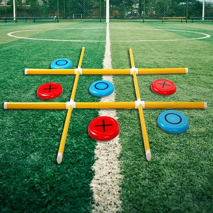 Giant Tic Tac Toe Game, Premium Portable PVC Framed Yard Toss Game, Large by Unknown